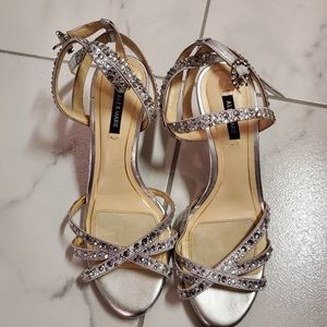 Alex Marie silver heels